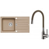 Set Alveus (dřez Niagara 30 Beige 55 + baterie Mintas Béžová/Kartáčovaná ocel) SETA25274