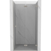 Mexen, Mexen Lunar-F pravé skladacie sprchové dvere 65 cm, transparentné, brúsený nikel - 836-065-000-97-00-P