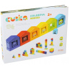 Drevené kocky Cubika 14866 Farebné domčeky (4823056514866)