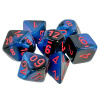 Sada kociek na RPG: Chessex - Gemini Black Starlight Red (7 ks)