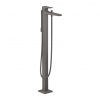 Hansgrohe Metropol, vaňová batéria na podlahu, kefovaná čierna chrómová, HAN-32532340