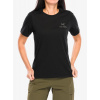 Bavlnené tričko dámske Arcteryx Kragg SL Cotton Emblem Crew SS - black
