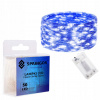 SPRINGOS LED reťaz Nano 5m 50 LED 3x AA modrá