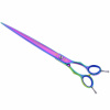 Geib Entree Blue Titan Straight Scissors - kvalitné rovné nožnice s jednostranným mikrorezom a titánovým povrchom - Veľkosť: 10