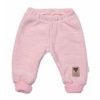 Pletené dojčenské nohavice Hand Made Baby Nellys, ružové