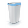 Odpadkový kôš COMPACTA Q FLAP - objím: 45 l, popolavá so svetlo modrým vekom (Keden NSAB45-2717C/427C)