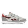 Reebok Classic Leather Shoes Grey red UK 5