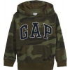 Chlapčenská mikina GAP, V-FRC FT NEW CAMPUS LOGO HOOD CAMO khaki XL