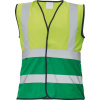 CERVA LYNX DUO / Reflexná vesta - žltá/zelená S