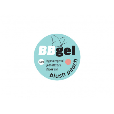 BIO NAILS BB gel FIBER BLUSH PEACH jednofázový hypoalergenní Objemy: 15ml
