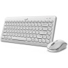 GENIUS LuxeMate Q8000 White/ Bezdrátový set 2,4GHz mini receiver/ USB/ bílá/ retro design/ CZ+SK layout 31340013412