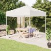 vidaXL Skladací párty stan biely 3x3 m - Biela - 64870-19713