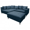 MID.YOU ROHOVÁ SEDACIA SÚPRAVA, textil, tmavomodrá - Online Only obývacie izby - 001628000307