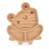 Miniland ECO-frienly Set na jedenie metódou BLW z dreva, Žabka