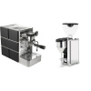 Stone Espresso Mine Black + Rocket Espresso GIANNINO, chrome/black