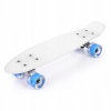 Pennyboard Meteor biely s LED kolesami