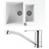 Set Alveus (dřez Cadit 70 White 11 + baterie Ruta Chrom) SETA22067
