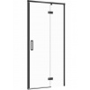 Cersanit Larga, krídlové dvere do otvoru 100x195cm, pravé prevedenie, 6mm číre sklo, čierny profil, S932-125