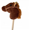 Hobby Horse so zvukom Mac Toys Plejo tmavý hnedá