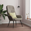 zahrada-XL Relaxačné kreslo bledosivé zamatové 341194