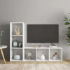 zahrada-XL TV skrinky 2 ks biele 107x35x37 cm drevotrieska 3079934