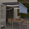 Automatická markíza LED senzor 500x300 cm VidaXL