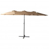 ROJAPLAST Double ZWU-307 Slnečník 456 × 270 cm, béžový ROJAPLAST 607/74