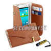 Kožený obal Samsung Galaxy S3 – Wallet Zip – hnedá