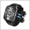 T22 inteligentné hodinky čierne s integrovanými Bluetooth slúchadlami holm7143