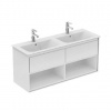 Ideal Standard Connect Air - Skrinka pod dvojumývadlo 120 cm, lesklá biela/matný biely lak E0829B2