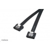 AKASA kabel Super slim SATA3 datový kabel k HDD,SSD a optickým mechanikám, černý, 50cm AK-CBSA05-50BK