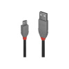 Lindy 36734 USB kábel 3 m USB 2.0 USB A Micro-USB B Čierna, Šedá (36734)