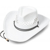 Stars & Stripes Klobúk westernový Crystal River Stars & Stripes, biely Obvod hlavy: 58 - 59 cm