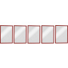 Durable 486903 DURAFRAME MAGNETIC A4 - 4869 magnetický rám DIN A4 červená (š x v) 238 mm x 324 mm 5 ks