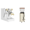 Lelit Mara PL62X V2, white + ECM C-Manuale 54, cream, olive