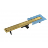 Besco VIRGO DUO GOLD odtokový žľab 70x6 cm Zlatý ZLOL70VG
