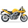 NÁLEPKY NA MOTOCYKEL JUULA PRE SUZUKI SV 650 S 2004 ŽLTÁ YU9