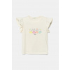 Detské bavlnené tričko United Colors of Benetton béžová farba, 3096A106F 3096A106F.W.Seasonal 68