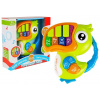 LEAN TOYS Klavír v tvare papagája - zelený