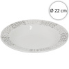 Affek Design MX3919 Porcelánový hlboký tanier, okrúhly 22cm