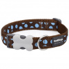 Red Dingo obojek malý 15mm Blue Spots Brown