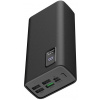 Platinet Power Bank PMPB30WQC728B 30000mAh PD3.0 QC3.0 displej čierna 5907595457293