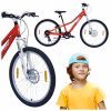 BICYKEL 24 TRU 2.4 SHIMANO HORSKÝ MTB MEGA ĽAHKÉ OSVETLENIE A PÄTKA