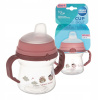 Canpol Babies nevylievací hrnček s mäkkým náustkom Bonjour ružový 150 ml