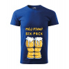 Handel Tričko - Môj pivný six-pack Farba: kráľovská modrá, Veľkosť: S, Strih trička: pánsky