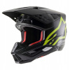 Prilba Alpinestars Supertech S-M5 Compass čierna / žltá (Prilba Alpinestars Supertech S-M5 Compass čierna / žltá)