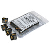 Sada kociek na RPG: Chessex - Black Gold Opaque (10 ks)