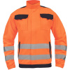 CERVA MAX NEO HV / Unisex HI-VIS pracovná bunda s reflexnými pruhmi - HV oranžová 52