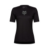 Cyklistický dres s krátkym rukávom FOX Womens Ranger Fox Head Jersey Čierna Veľkosť oblečenia: S Cyklistický dres s krátkym rukávom