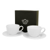 Porcelánové šálky na čaj a kávu s podšálkami DUO RAPHAEL 240 ml 2 ks.